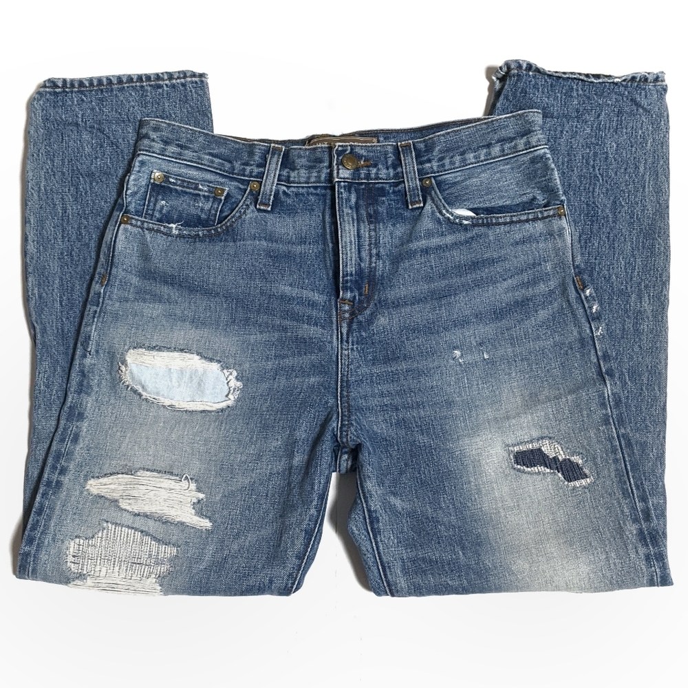 J. Crew Point Sur Selvedge Jean Distressed Slim 28